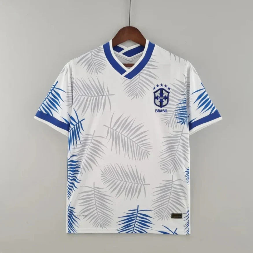 Maillot Brésil Concept Fleurs Bleu et Blanche 23/24